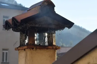 Chimney fire damage