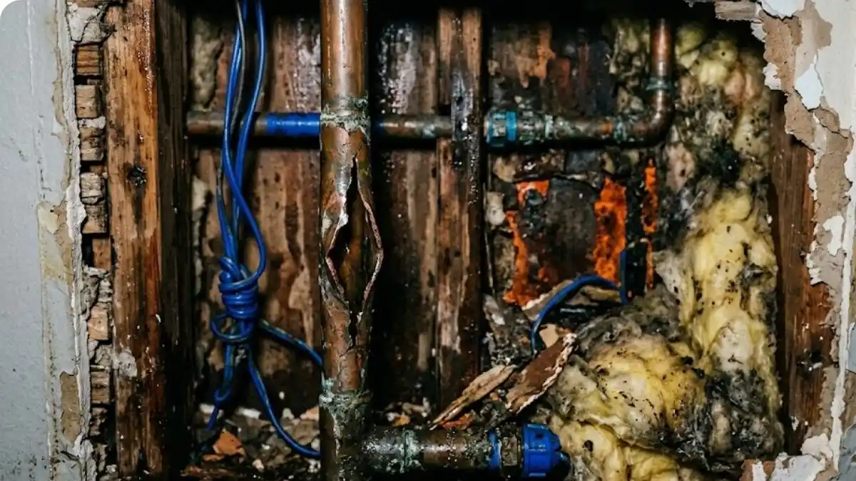 Burst and frozen pipe cleanup in Fairfax, VA