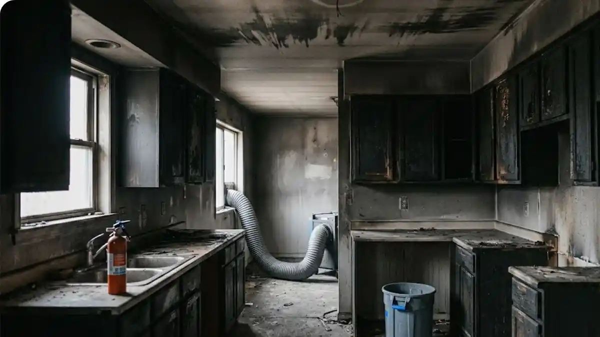 Fire damage restoration in Fairfax, VA